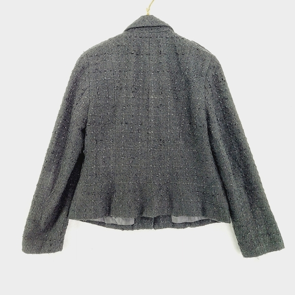 Signature by Larry Levine Black Front Pockets One Button Jacket 3649 - Picture 4 of 7